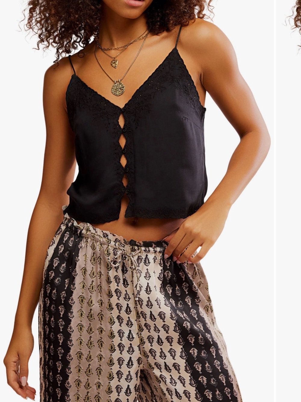 Free People Black top Camisole